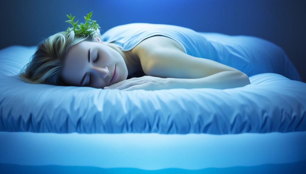 dobroczynne właściwości snu na łóżku wodnym